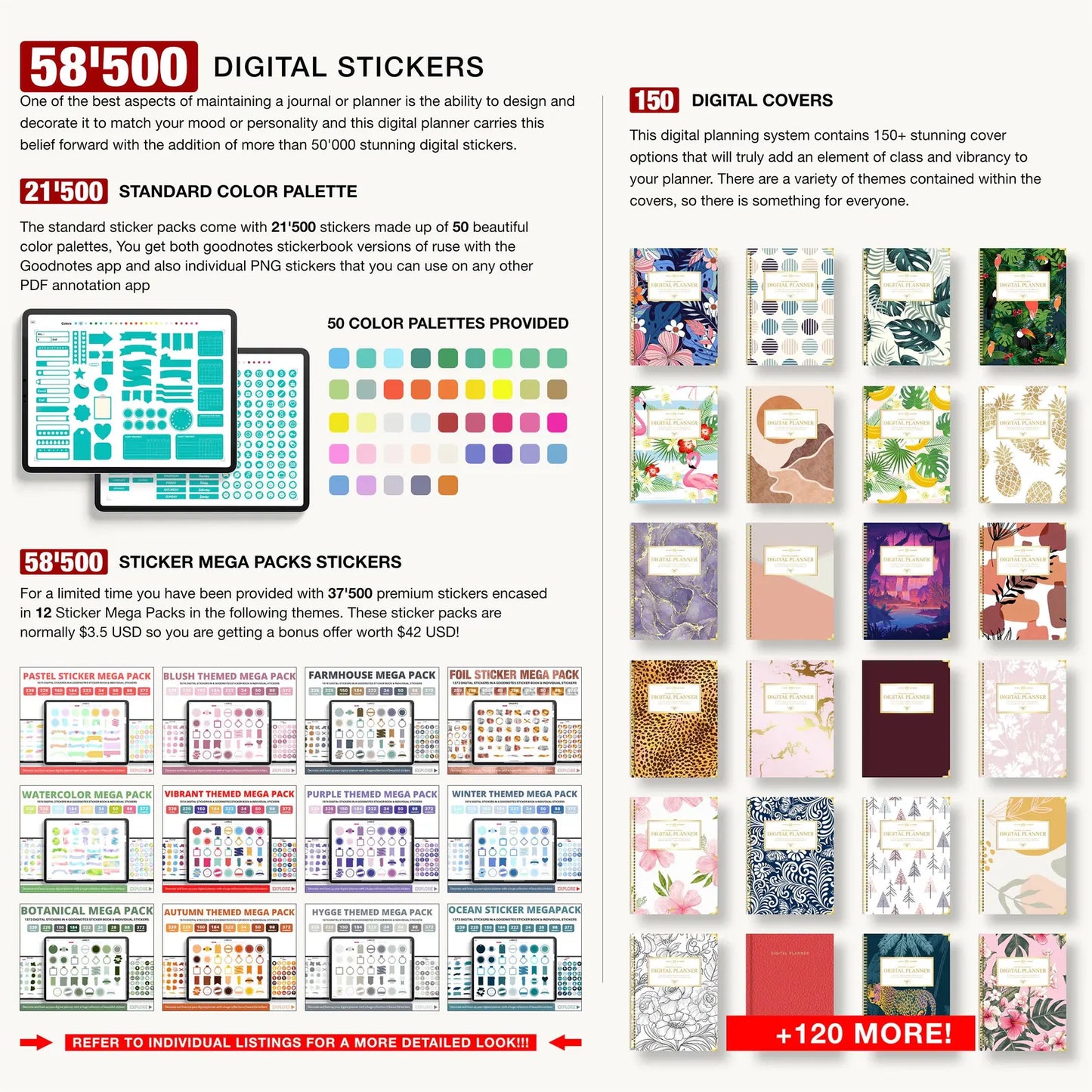 Premium Digital Planner bundle 2025 2026