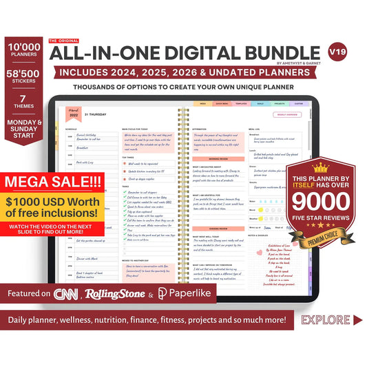 Premium Digital Planner bundle 2025 2026